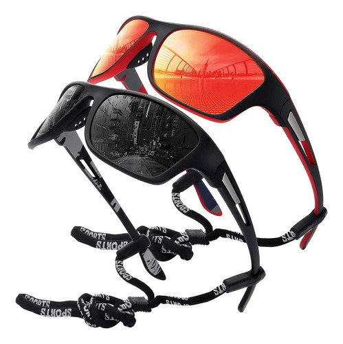 1 Gafas De Sol Hombre Deportiva Ciclismo Pesca Conducción