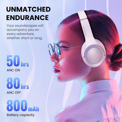 Auriculares Con Cancelación Activa De Ruido Focomylord L50 B