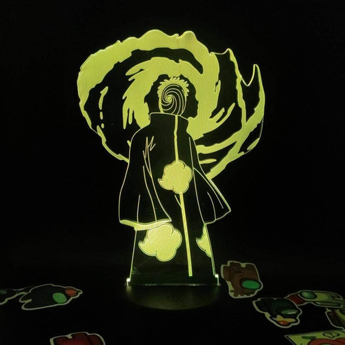 Figura De Anime Kid 3d Sleep Lamp Obito Akatsuki Tobi