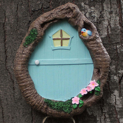 Porta E Janelas De Fadas Para Árvores, Jardim De Fadas Em