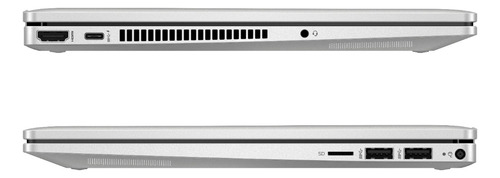 Notebook Hp 14-ek0010la Táctil Natural Silver 8gb De Ram 512 Natural Silver