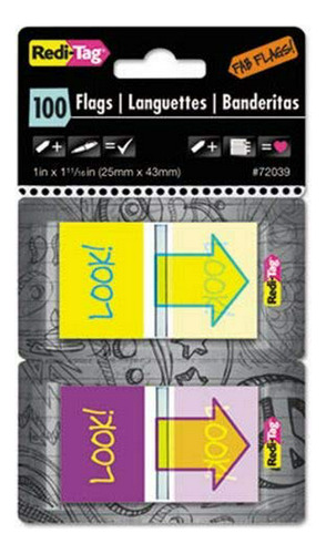 Redi-tag Pop-up Fab Page Flags W Dispenser,