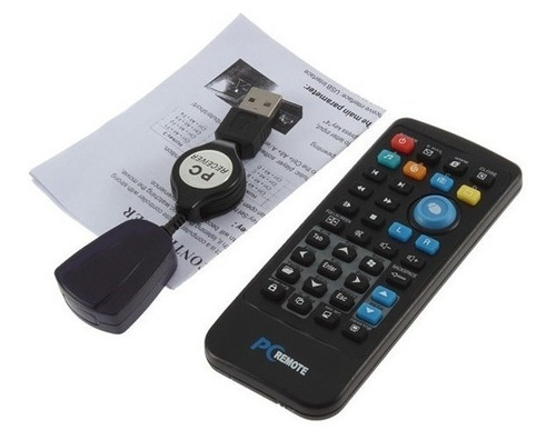 Control Remoto Multimedia Para Pc Negro Mini Psrockola 18m.