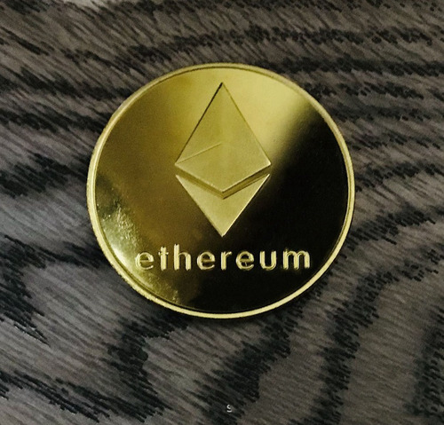 Moneda De Juguete Ethereum De Oro De 3 Mm De Grosor, Virtual