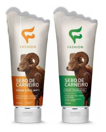 12 Creme Sebo Carneiro Tradicional + 12 Esfoliante Fashion