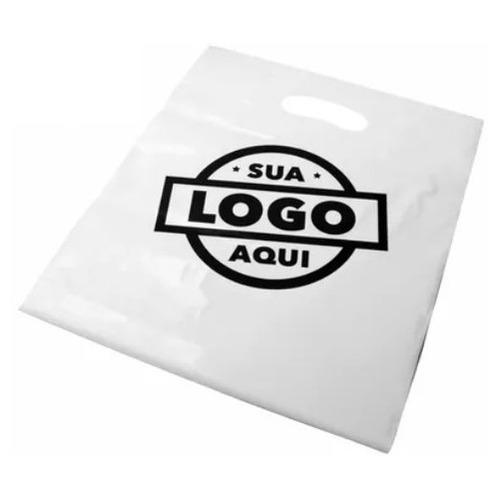 Sacola Personalizada Plastica 40x50 Alça Boca Palhaço 250un