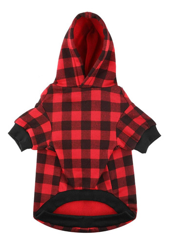 Sudadera Con Capucha Para Perro A Cuadros, Suéter Para