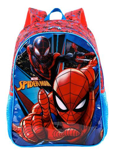 Mochila Spider Man Costa Ref 11653 Xeryus Cor Azul-vermelho