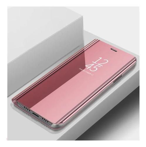 Funda De Piel Con Tapa Smart View Mirror Para Samsung Galaxy S25 Plus S25 Ultra S25 Edge Con Función Atril Magnética