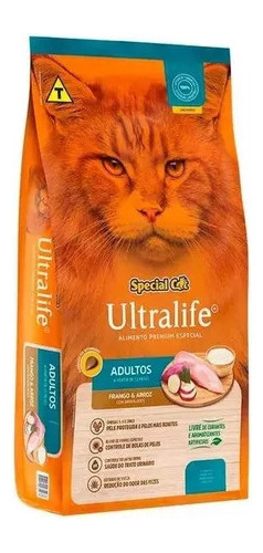 Ração Special Cat Ultralife Gatos Adultos Frango/arroz 10kg