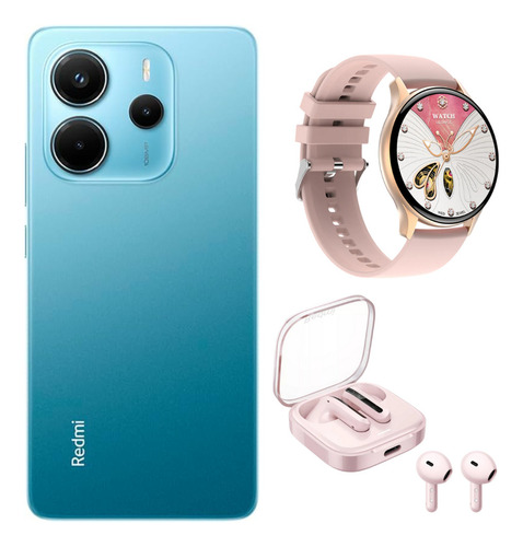 Redmi Note 14 Con Smartwatch G-tide R5 + Redmi Buds 6 Active Audífonos Bluetooth