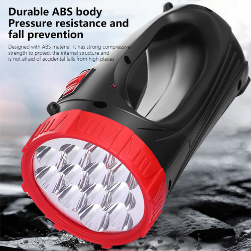 Linterna Recargable Led B Para Exteriores, Luz Fuerte, Sear