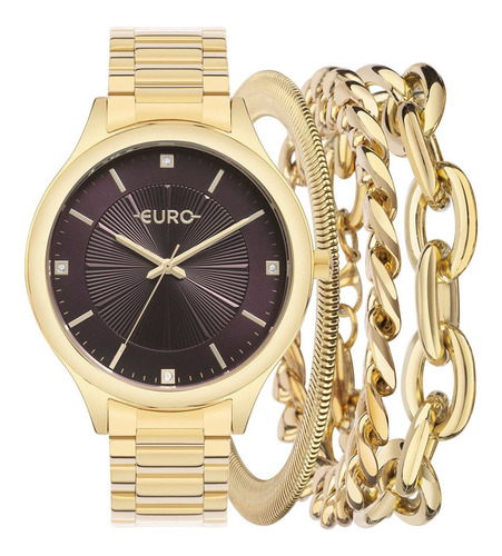 Relógio Euro Feminino Soul Dourado - Eu2036yti/k4n