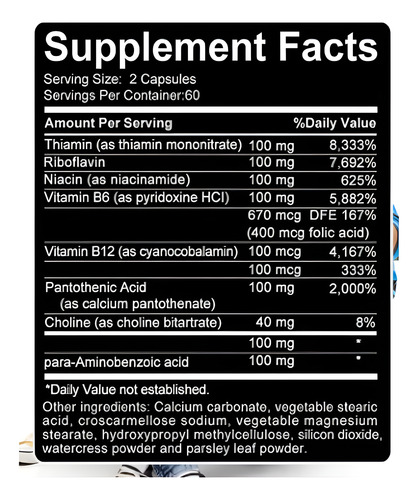 Kenofor Vitamina B Complex Cápsulas 120 Unidades Suplemento