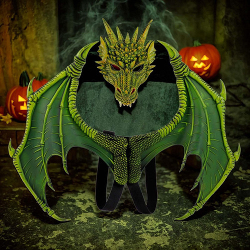 \ Disfraz De Dragón Infantil, Cosplay, Máscara De Ala De