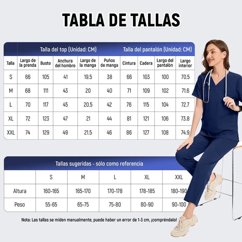 Pijama Quirúrgica Scrub Jogger Uniforme Medico Antifluido