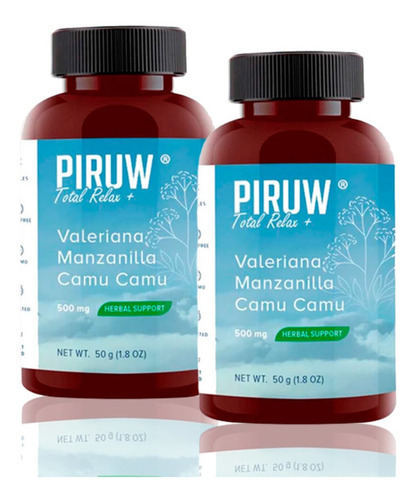 Pack Piruw Total Relax Piruw 100 Cápsulas X2