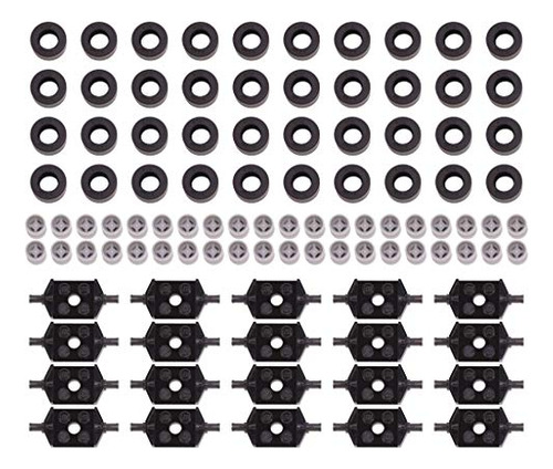 Piezas Y Piezas De Llanta Lego, 14 X 9 Mm, Color Negro, Colo