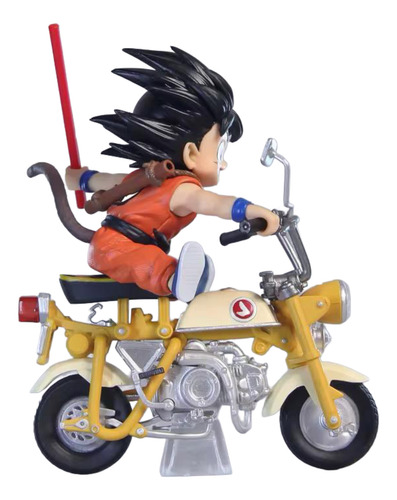 Figura Coleccionable De Dragon Ball Goku En Moto