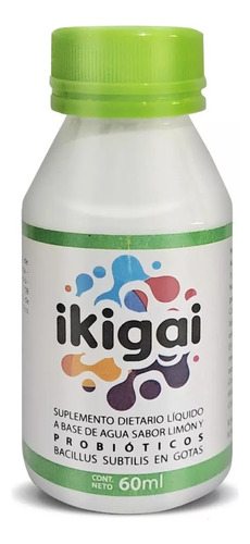 Probiotico Ikigai Limon 60ml Suplemento Dietario Sabor Limon