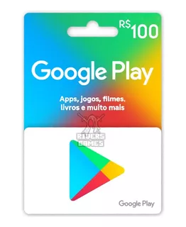 Google Play R$100 Reais Brasil - Cartão Presente Gifitcard