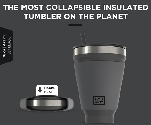 Taza Plegable Portatil Silicona Reutilizable Vaso Bebida