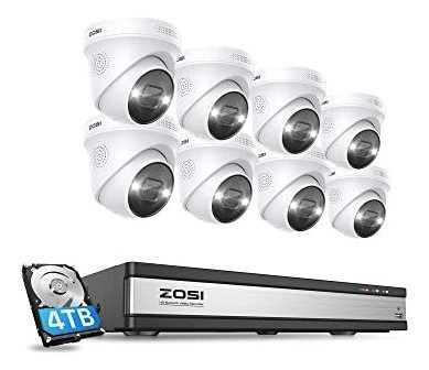 Zosi 16ch 4k Spotlight Poe Security Camera Rbp8r