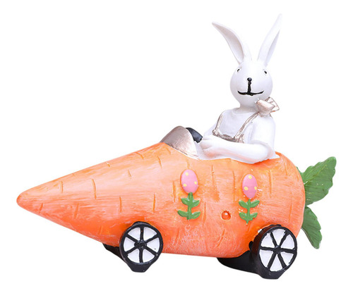 Decoración De De Pascua, Estatua De Conejo, Zanahoria