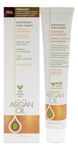 Tinte Permanente Cabello Con Aceite De Argán - 7rg Rubio