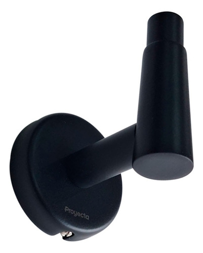 Gancho Sencillo Negro Mate Proyecta De Helvex Dc-06-eb