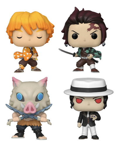 Demon Slayer Set 4 Funko Pop's (kimetsu No Yaiba) / Nuevo