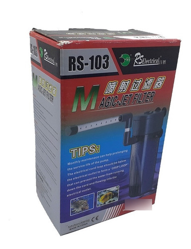 Filtro Interno Electrical Rs 103 200 L/h Acuario Pecera 200l