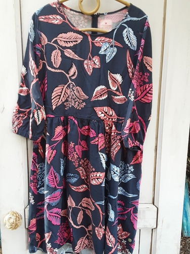 Imagen 4 de 4 de Vestido Estampado Azul