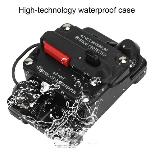 Disjuntor Estéreo 12v 30a/40a/60a Carro Reinicializável
