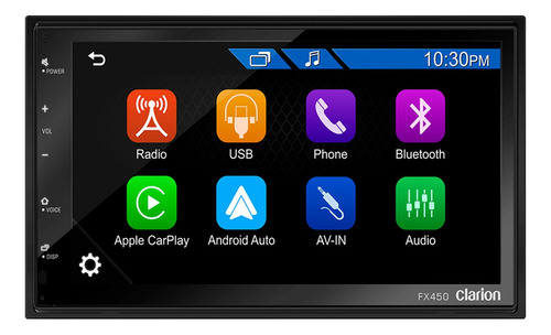 Autoestereo 7  Carplay Android Auto Usb Bt Clarion Fx450