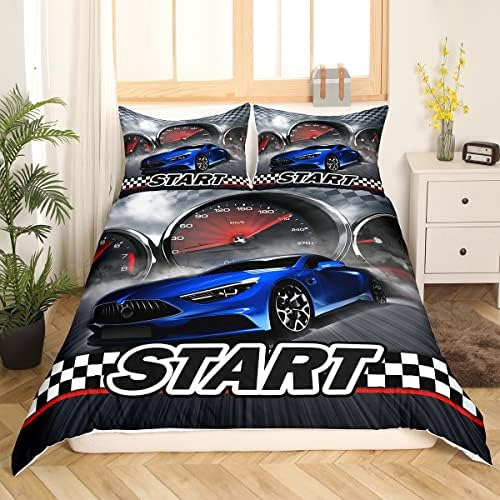 Erosebridal Juego De Cama De Coche De Carreras Para Niños, R