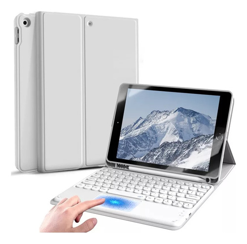 Funda Con Teclado Touchpad Para iPad 10.2 Pulgadas *