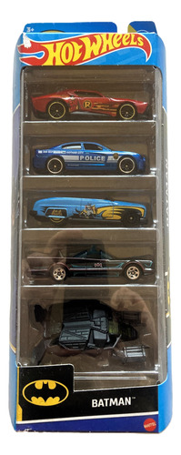 Auto A Escala Hot Wheels Batman: Set Batimovil, Bat Y Otros.