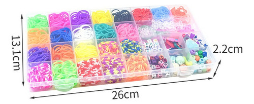 Diy Colorful Rubber Band Kit For Bracelet Making