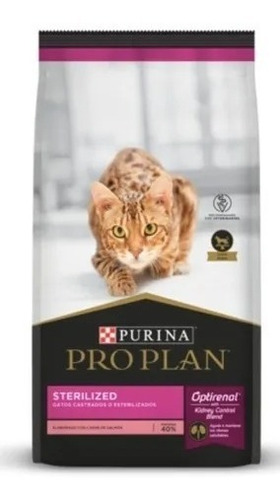 Imagen 2 de 2 de Alimento Pro Plan OptiRenal Sterilized para gato adulto sabor salmón y arroz en bolsa de 7.5kg