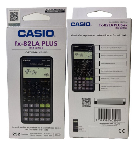Calculadora Cientifica Casio - 82la Plus Negro