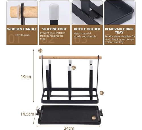 Soporte Para Botellas, Escurridor De Platos, Soporte Para 6