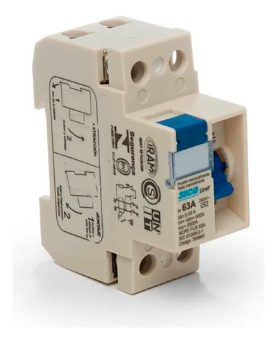 Disyuntor Diferencial Sica Bipolar 2x63 63a 2x63a Monofasico