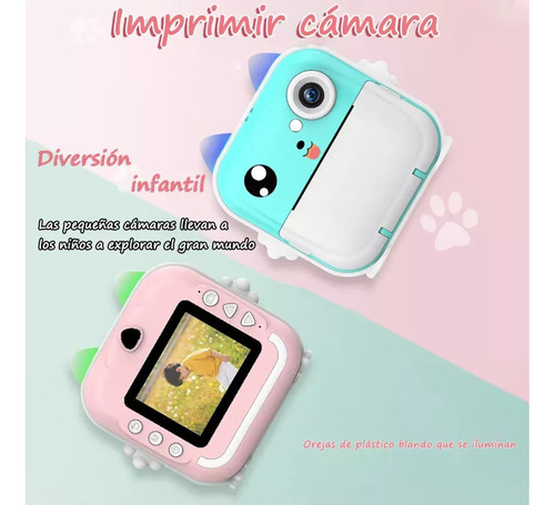 Cámara Impresora Instantánea Portátil Con Pantalla Hd