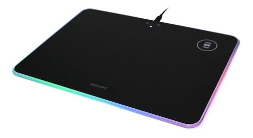 Mouse Pad gamer Philips SPL7504 de rígido 35cm x 25cm negro