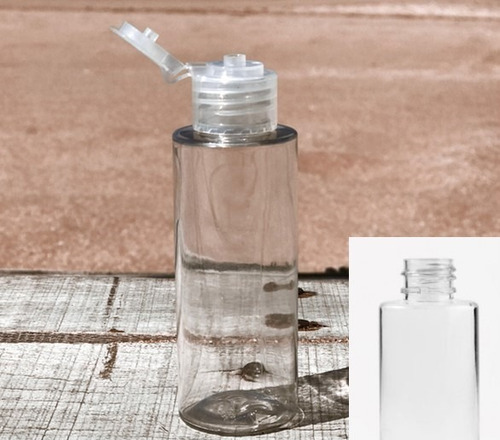 Imagen 1 de 3 de Envase Pet Jabón Shampu Alcohol, Flip/disk Top Souvenir X10