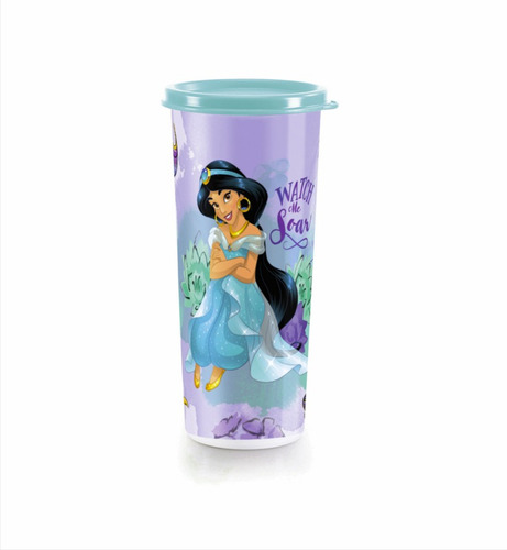 Vaso Princesas Con Sello Tupperware® 470ml Libre De Bpa