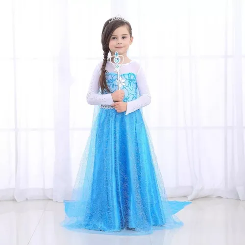 Vestido elsa store frozen soriana