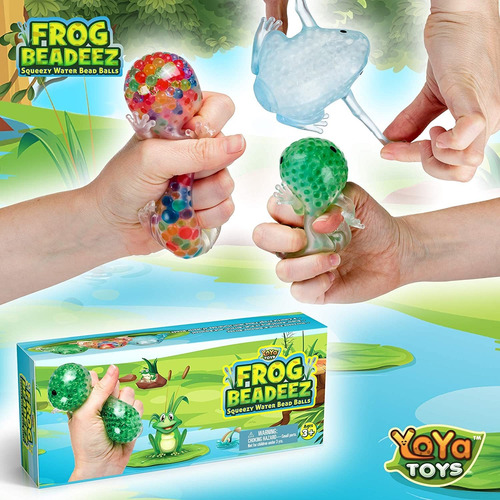 Frog Beadeez - Paquete De 3 Pelotas Antiestrés Para Niños Y
