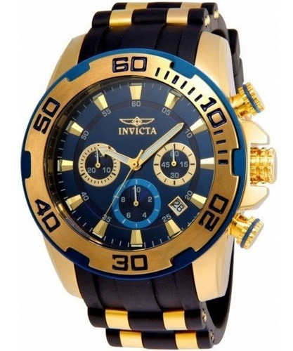 Invicta Pro Diver 22341 - Ouro 18k, Resistente À Água Até 10